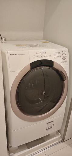 シャープ ドラム式 洗濯乾燥機 ES-S7G-NL ヒーターセンサー乾燥 左開き