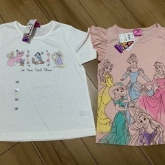 新品　プリンセス130センチTシャツ2枚