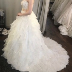 ウエディングドレス カラードレス 赤