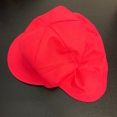 保育園帽子　赤