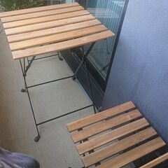 IKEA ガーデン用 テーブルセット（1,2回使用)