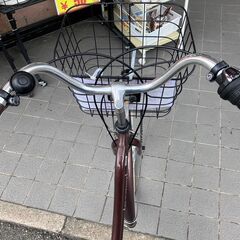 🚲26インチ自転車 MARUKIN🚲LEDオートライト ６段変速 鍵付き 茶色🚲FLOATMIX マルキン🚲667
