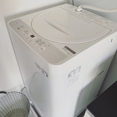 超美品！シャープ SHARP 全自動洗濯機　6kg　北欧調　おし...