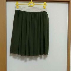 【10/22で投稿終了！】緑色のフレアスカート　Lサイズ