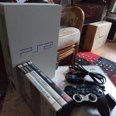 PS2ホワイト　ゲームソフト付【2】SCPH-55000GT