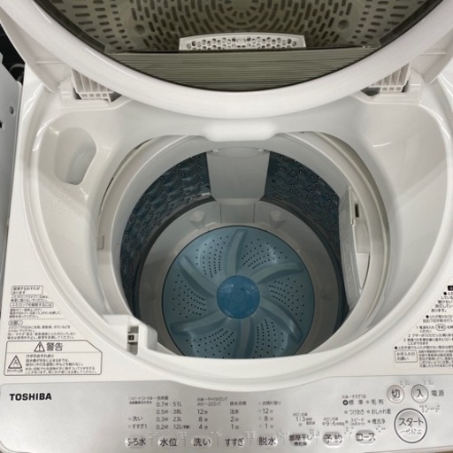 TOSHIBA全自動洗濯機2019年製AW-6G6【トレファク東大阪店】