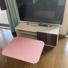 最終値下げ【40型テレビ＋テレビ台＋ミニテーブル 計6点セット】...