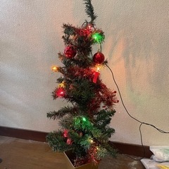 90cmクリスマスツリーとミッキーのリース2点