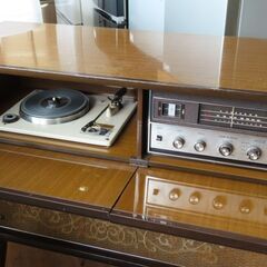 ♪National/ナショナル Hi-Fiステレオアンプ 家具調 真空管 SE-7000 昭和レトロ♪