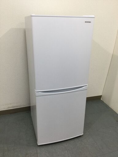 （8/20受渡済）JT7282【IRISOHYAMA/アイリスオーヤマ 2ドア冷蔵庫】美品 2021年製 IRSD-14A-W 142L 家電 キッチン 冷蔵冷凍庫