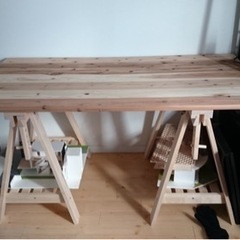 テーブル　作業机　IKEAテーブル脚