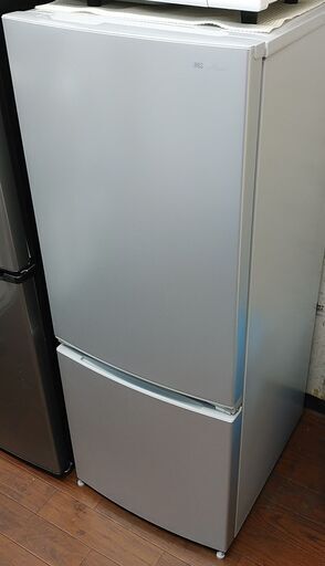 3か月間保証☆配達有り！22000円(税別）アイリスオーヤマ 2ドア冷蔵庫 154L 2021年製 シルバー