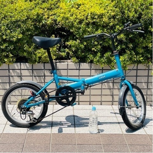 人気  MYPAWAS マイパラス 16インチ 折り畳 自転車 シマノ 6段変速 ミニベロ シンプルデザイン