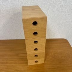 【人気商品】無印　木製小物収納　6段