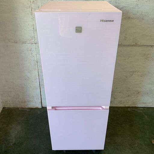 【Hisense】 ハイセンス 2ドア冷凍冷蔵庫 容量154L 冷蔵室108L 冷凍室46L HR-G1501KP 2018年製