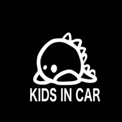 kids in carステッカー🦕