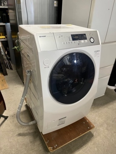 ☆人気のドラム式!!☆ SHARP 右開き 10.0/6.0kg 2019年 ドラム式電気洗濯乾燥機 ES-H10D