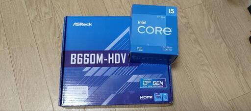 cpu intel (core i5 12400f) とマザボ付き 訳あり