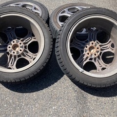 215/45R17 アルミホイール 7J-17 +55 PCD100 5穴 BH5 BE5 用 
