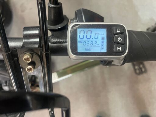 glafitバイク GFR-01 緑色 走行距離28.3キロ かご、ドリンクフォルダー