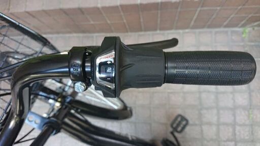 自転車 No.1407 シティーサイクル ママチャリ ベージュ 24インチ 6段 