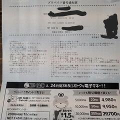 NETCASH３０００円分です