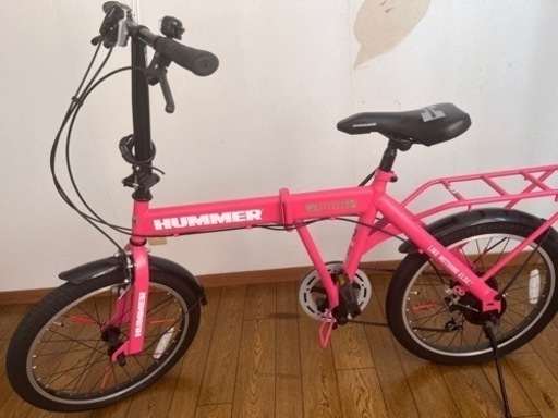 ハマー（HUMMER）折り畳み自転車 ピンク