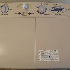 【無料】ジャンク　二槽式洗濯機5.5kg（２０１４年製造）　AQ...