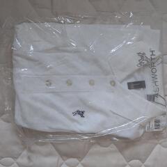 未着用品、白の半袖ポロシャツーS