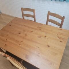 IKEAダイニングテーブル 椅子4つ