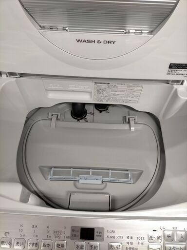 F1531　洗濯機　SHARP　ES-TX5C-S　5.5Kg　2019年製　送料A　札幌　プラクラ南９条店