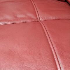 本革ソファ ワインレッド 新古品