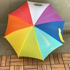 傘　虹色