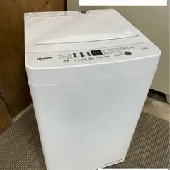 F42【2021年製】Hisense 洗濯機　4.5kg 風邪乾...