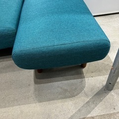 配達可【2人掛けソファーベッド➕ベンチ】クリーニング済み【管理番号12507】