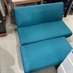 配達可【2人掛けソファーベッド➕ベンチ】クリーニング済み【管理番号12507】