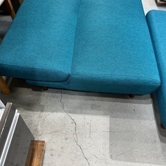 配達可【2人掛けソファーベッド➕ベンチ】クリーニング済み【管理番号12507】