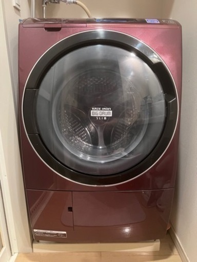 日立 高性能ドラム式洗濯機 スリムタイプ BD-ST9600 左開き 程度良。価格交渉有り。