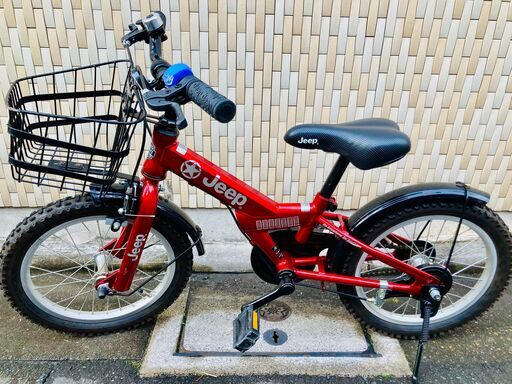 子供用自転車　JEEP　赤　16インチ　★★補助輪のおまけあり