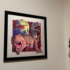 恐竜　3D アート　絵