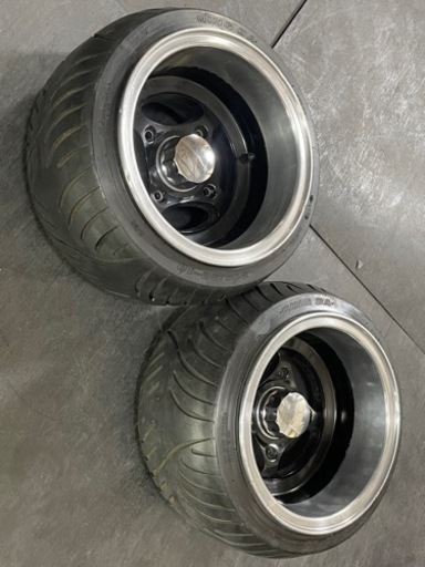 【御成約有難う御座いました】ジャイロキャノピー&  ジャイロX&ジャイロUP 10インチ4穴8Jアルミホイル&  205/30-10ワイドタイヤの 中古品のセットの出品です。 御成約有難う御座いました】ジャイロキャノピー& ジャイロX&ジャイロUP