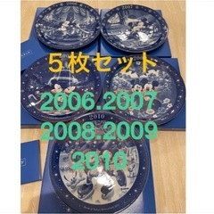 ノリタケコラボ　ディズニー絵皿5枚セット　イヤープレート2006...