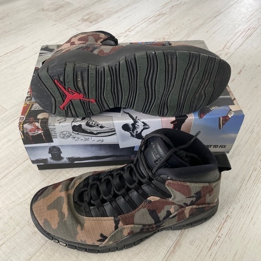 Nike airJordan エアジョーダン10 レトロ ウッドランド カモ