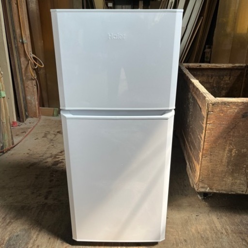 【簡易清掃・動作確認済】2ドア冷蔵庫　Haier／ハイアール  JR-N121A-W  2018年製