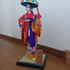 (値下げしました)琉球人形　四ツ竹　琉球舞踊