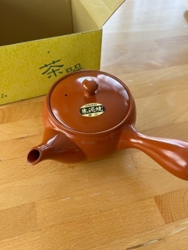急須朱泥焼き盛山　未使用品