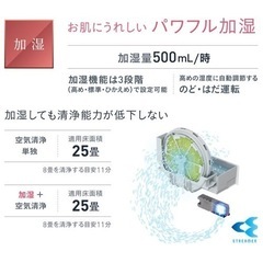 ダイキン空気清浄機加湿付き　ACK55Y-W