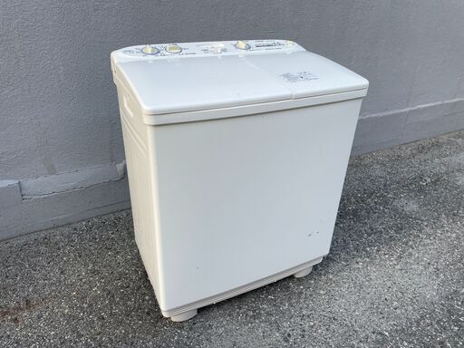 二層式洗濯機 AQUA AQW-N550 (W) 5.5kg 2016年製 780x456x914mm ステンレス槽 つけおき洗い