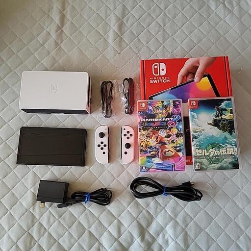 ニンテンドースイッチ　Nintendo  Switch　有機ELモデル　マリオカート8デラックス　ゼルダの伝説ティアーズオブザキングダム