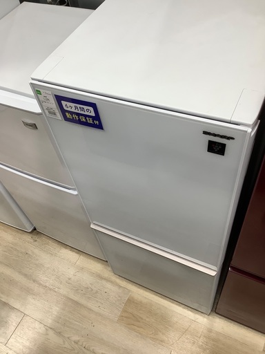 2ドア冷蔵庫 SHARP SJ-GD14E-W 137L 2019年製　入荷致しました！